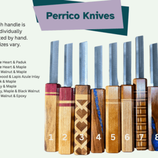 Perrico Knife Handles w/ Double Hollow Ground Blade